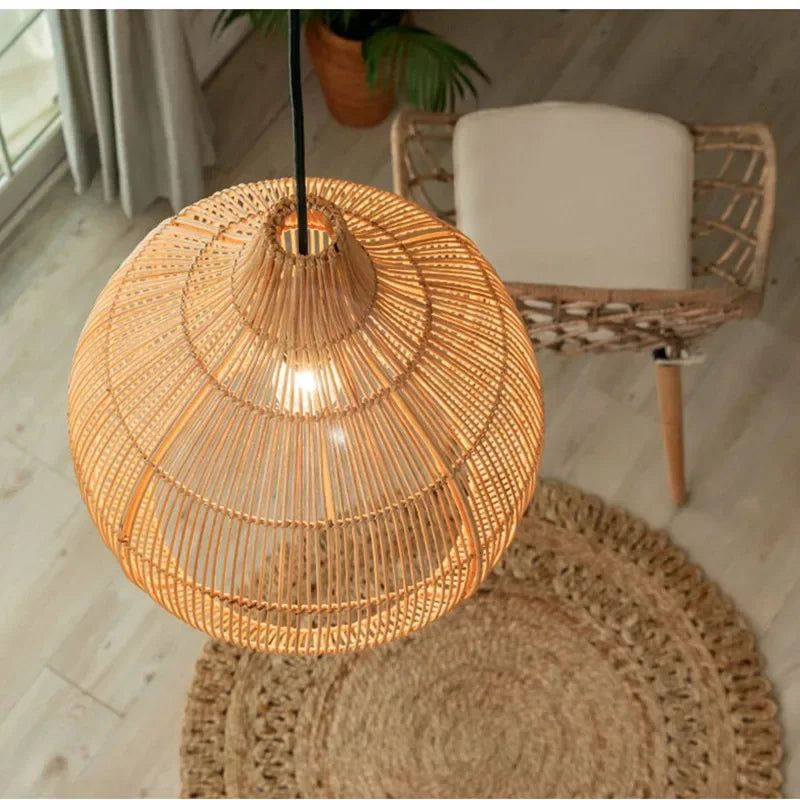 Pendente Ellea - Rattan Natural - hall boho natural