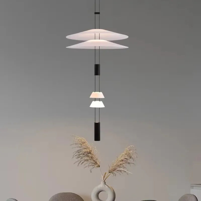 Lustre Circular Minimalista Moderno para Sala de Estar e Bar