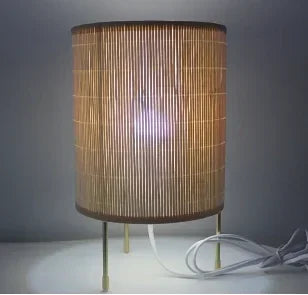 Luminaria de Mesa Avleena - Rattan Natural - cabeceira boho natural