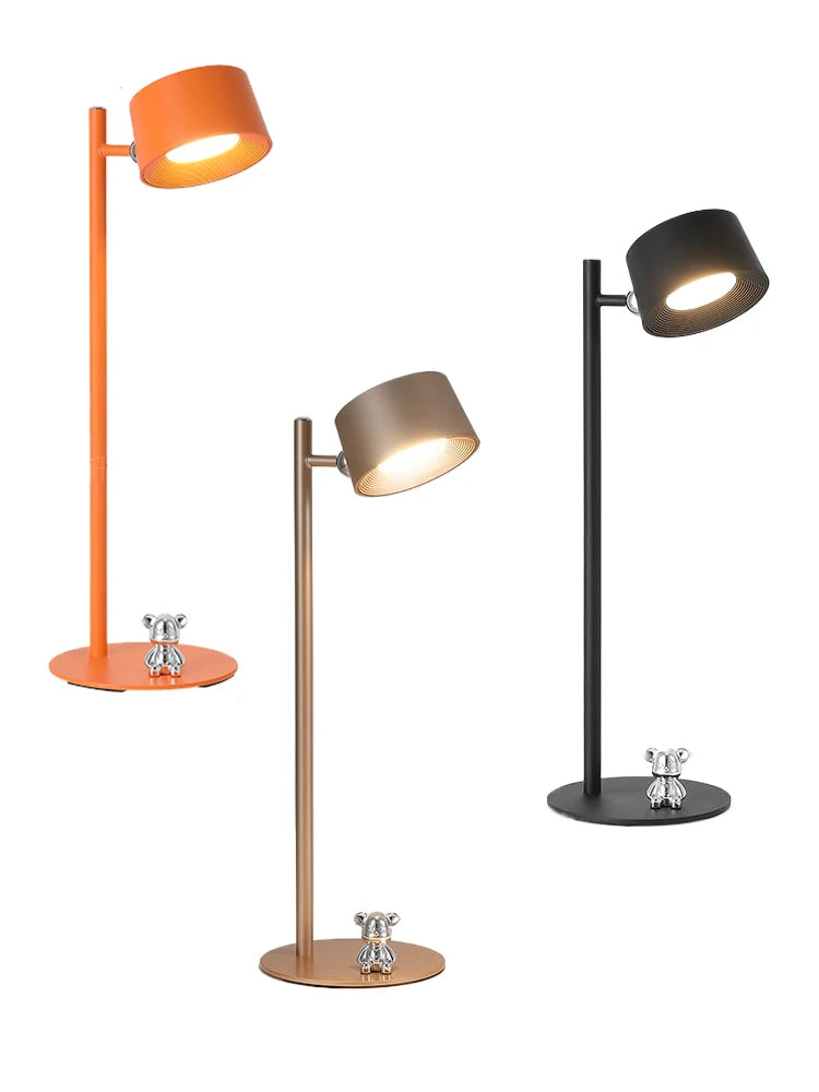 Luminária de Mesa Magnética Recarregável Giratória – Para Estudo e Parede
