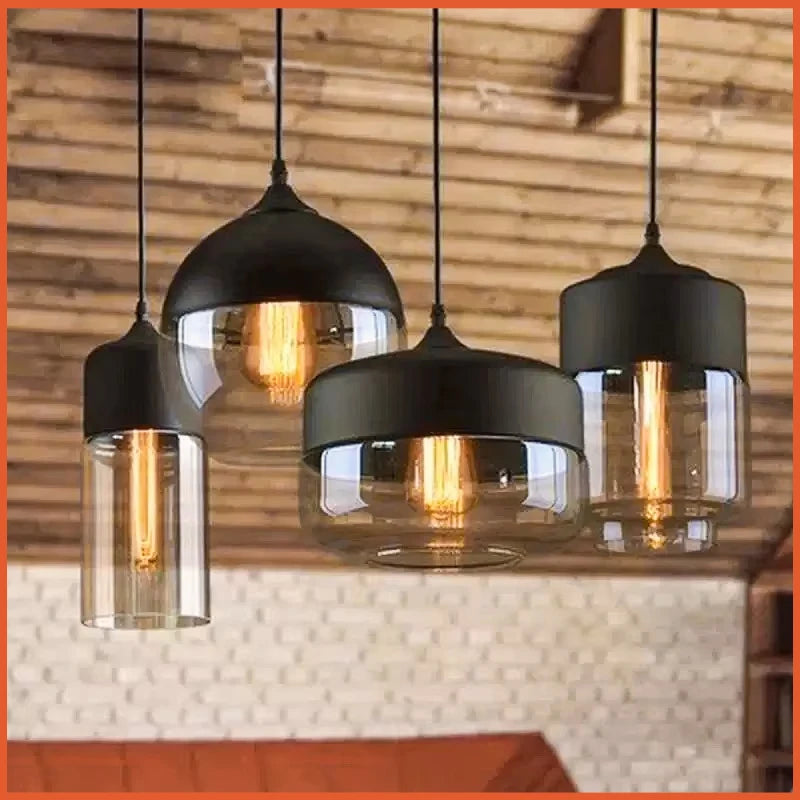 Pendente de Vidro Nórdico Moderno para Sala de Jantar