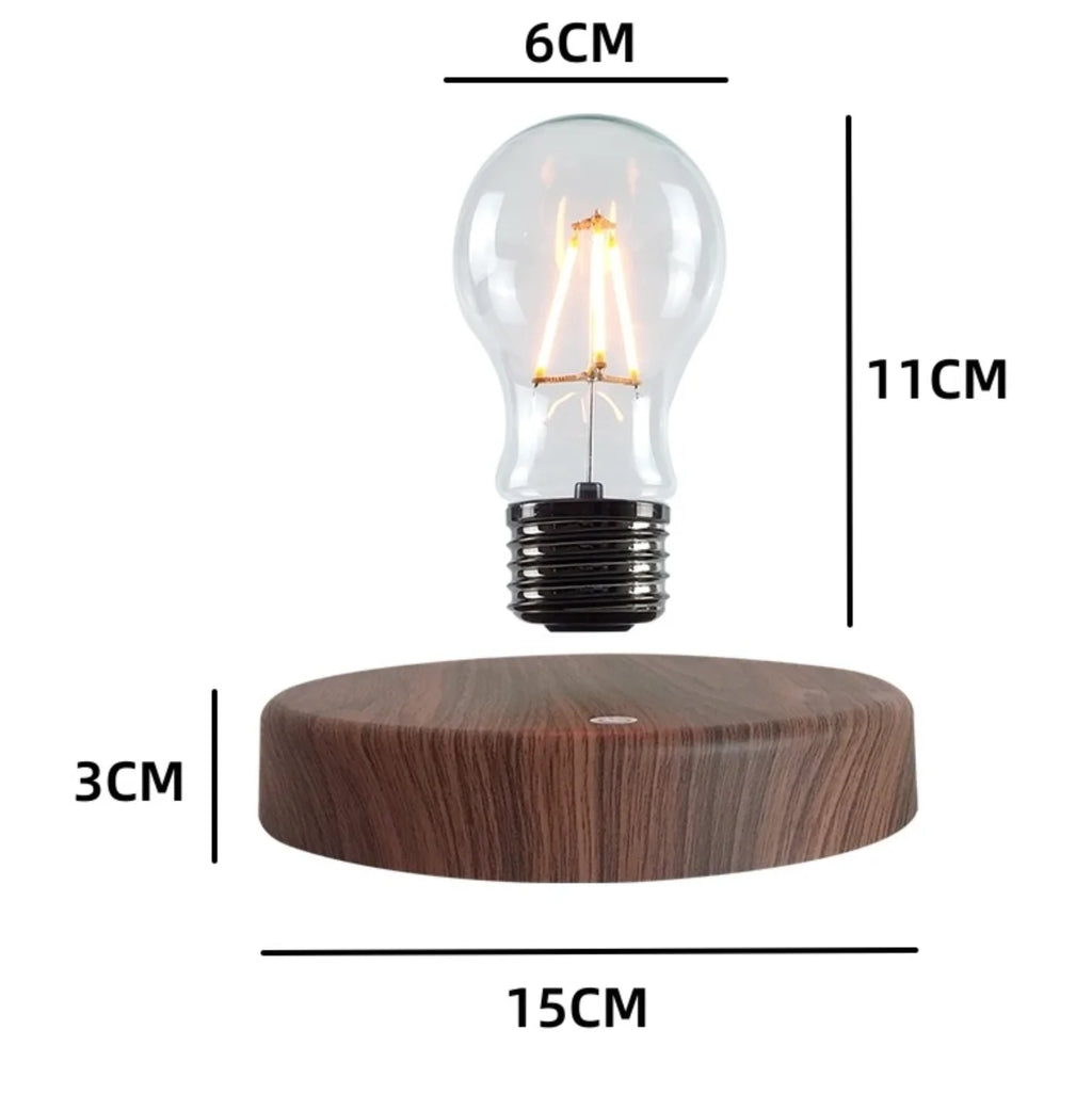 Luminária com Levitação Magnética – Bulbo Flutuante LED para Decoração