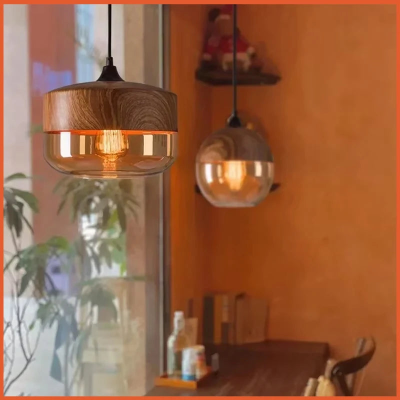 Pendente de Vidro Nórdico Moderno para Sala de Jantar
