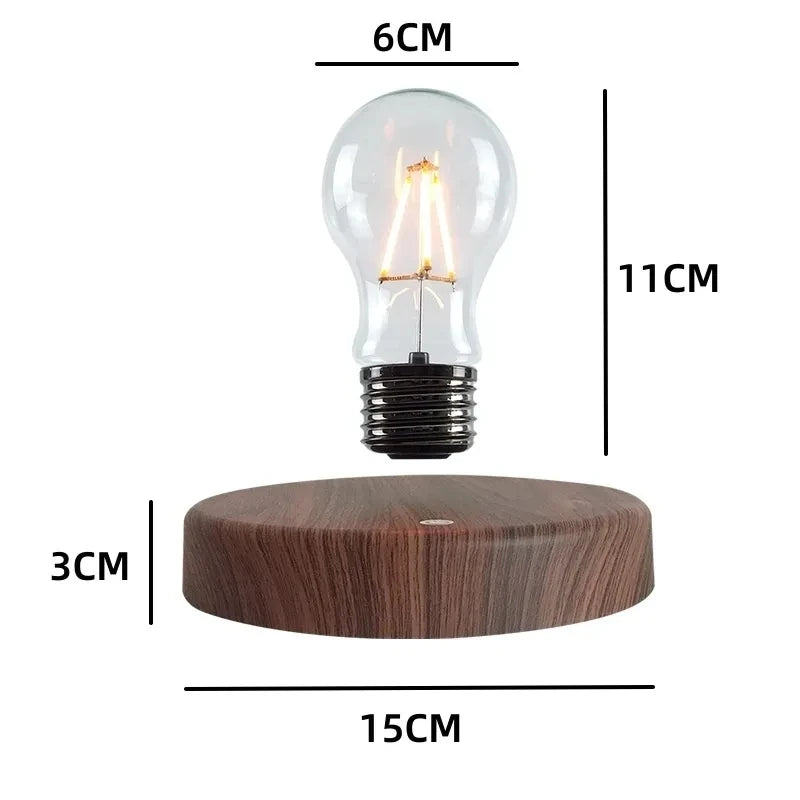 Luminária com Levitação Magnética – Bulbo Flutuante LED para Decoração