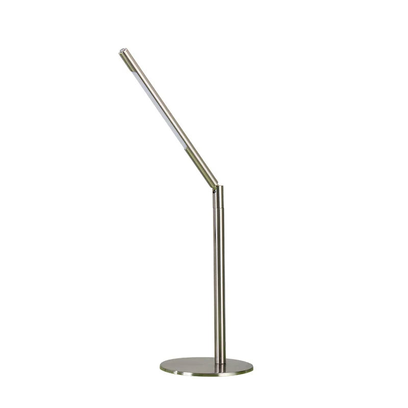 Luminaria de Mesa Arloena - Metal Escovado - home office escultural