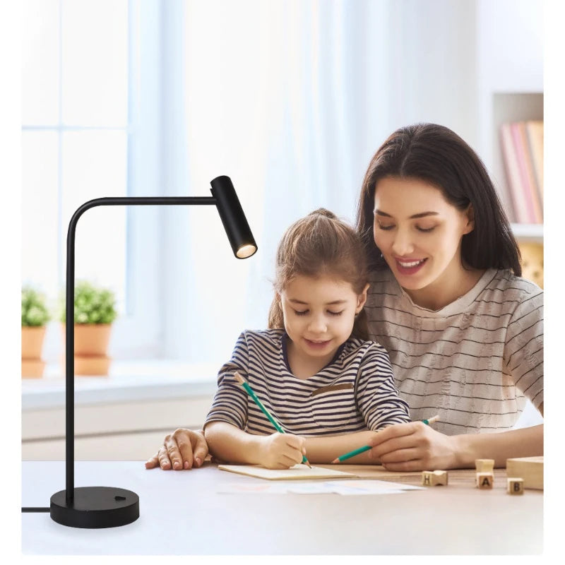 Luminária de Mesa Metal Minimalista para Hotel e Quarto – Designer