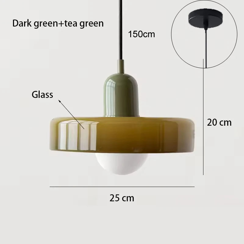 Pendente de Vidro Decorativo para Sala, Cozinha, Ilha e Quarto