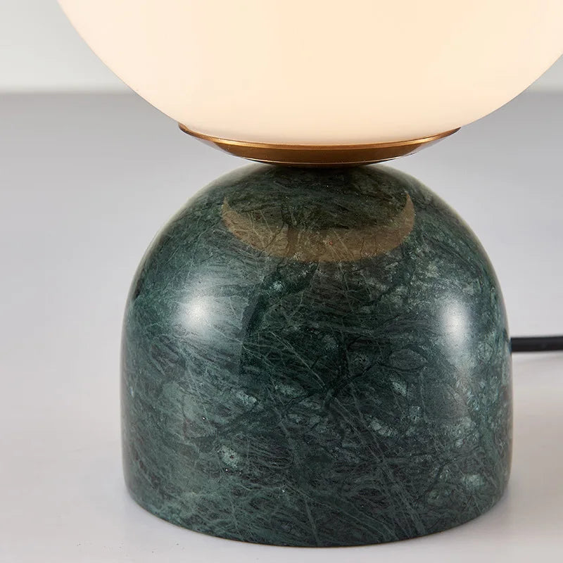 Luminária de Mesa Nórdica Vidro Personalizada – Quarto, Cabeceira e Escritório