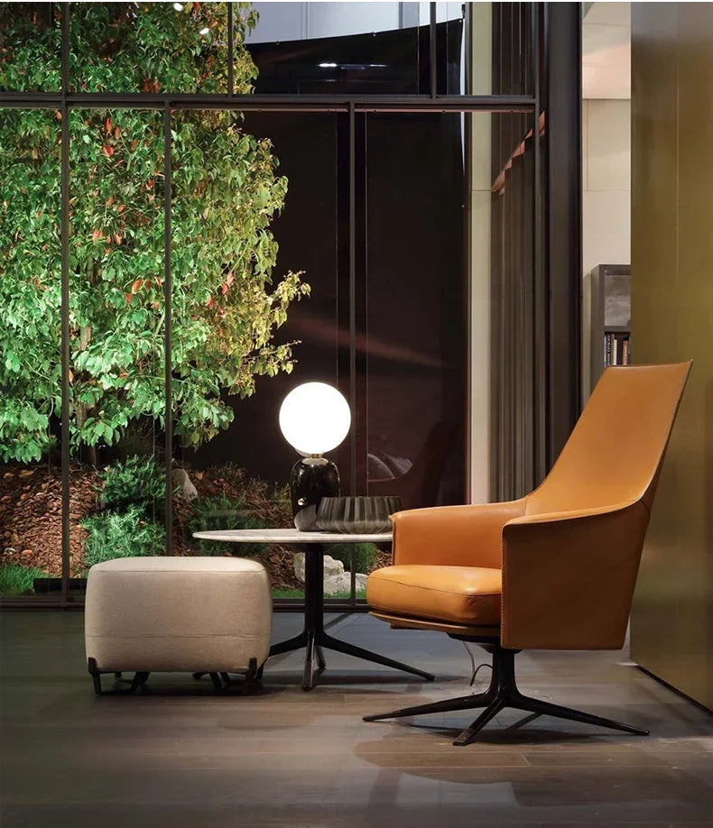 Luminária de Mesa Nórdica em Vidro Alto Padrão – Quarto e Sala