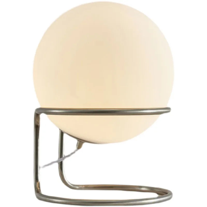Luminária de Mesa Bauhaus Creme Minimalista E27 – Sala, Quarto e Escritório