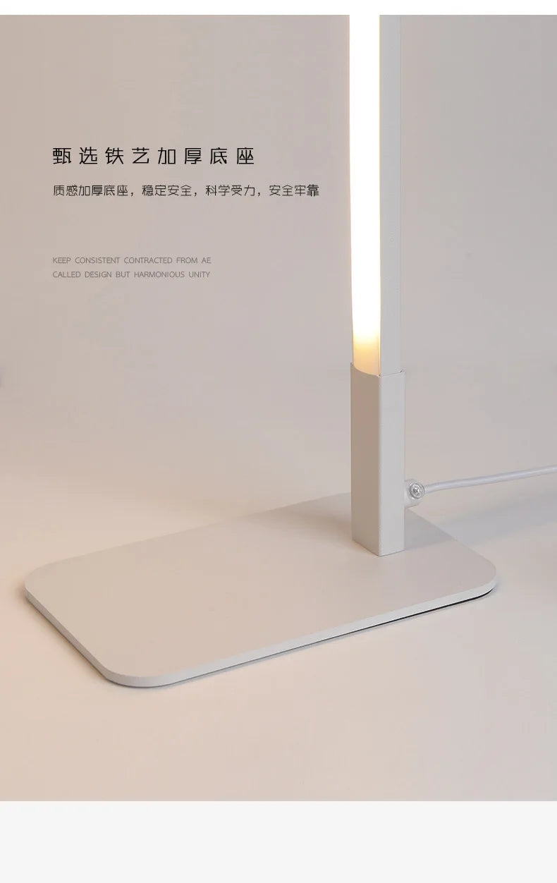 Mini Luminária de Mesa LED USB Recarregável Dobrável – Proteção Ocular