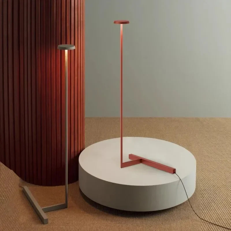 Luminária de Chão Minimalista LED Designer – Para Canto de Sala e Quarto