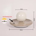 Luminária de Mesa Recarregável Touch Vidro Luxo – Quarto Principal