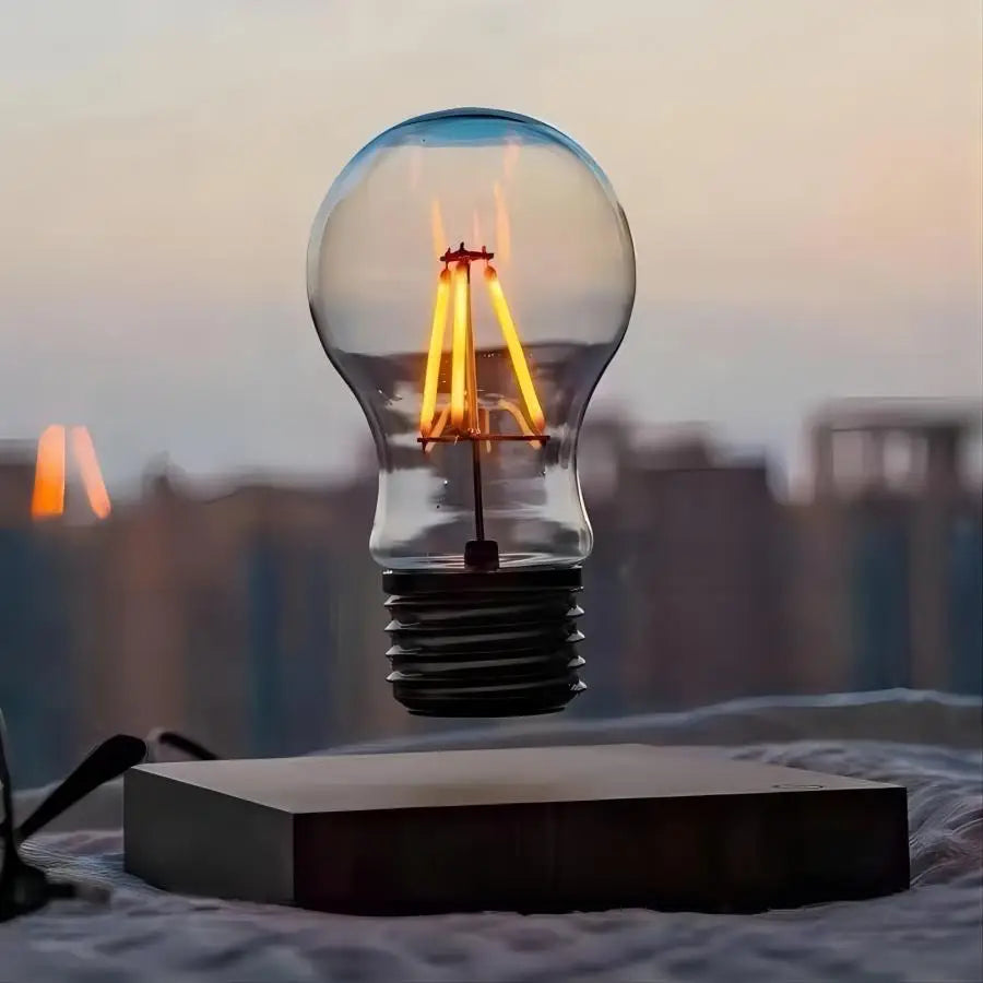 Luminária com Levitação Magnética – Bulbo Flutuante LED para Decoração