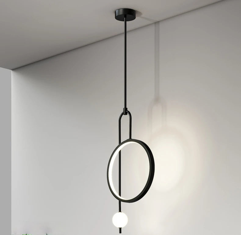 Pendente LED Circular — Luminária para Quarto