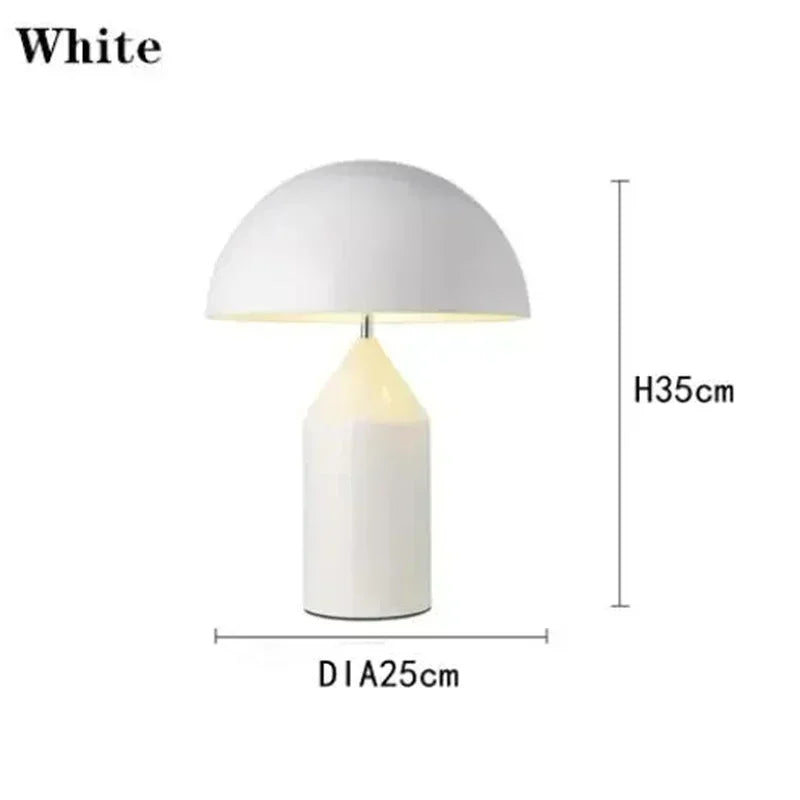Luminária de Mesa Cogumelo LED Nórdica Proteção Visual