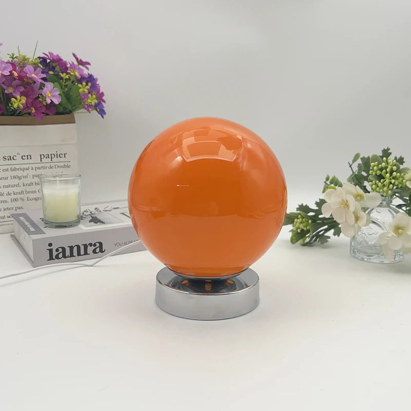 Luminária de Mesa Vidro Estilo Murano USB – 3 Temperaturas de Cor