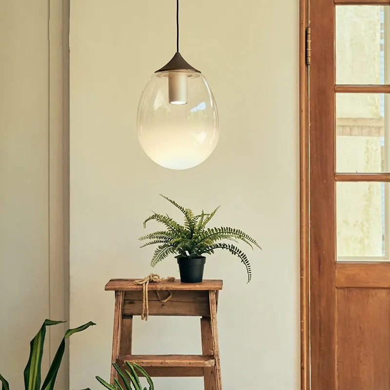 Pendente Minimalista Estilo Italiano em Vidro