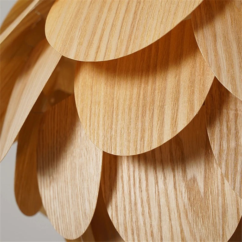 Pendente Artístico Pinha de Bambu para Sala e Restaurante — E27