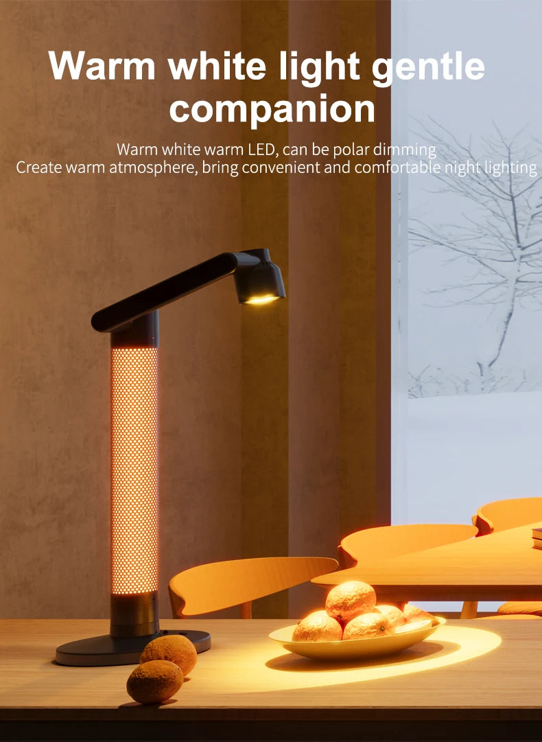 Luminária de Mesa Inteligente WiFi Tuya com Proteção Ocular – Rotacional