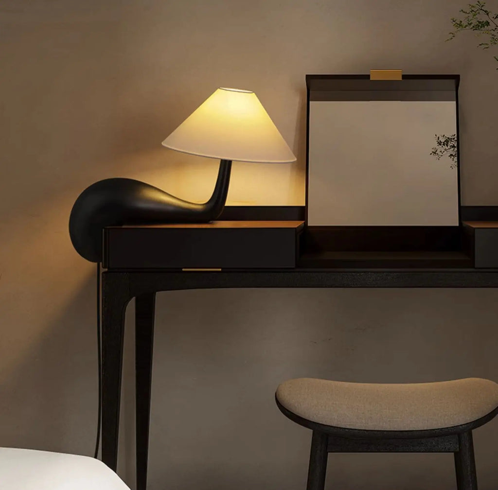 Luminária de Mesa Madeira Criativa para Quarto e Sala – Atmosfera Aconchegante