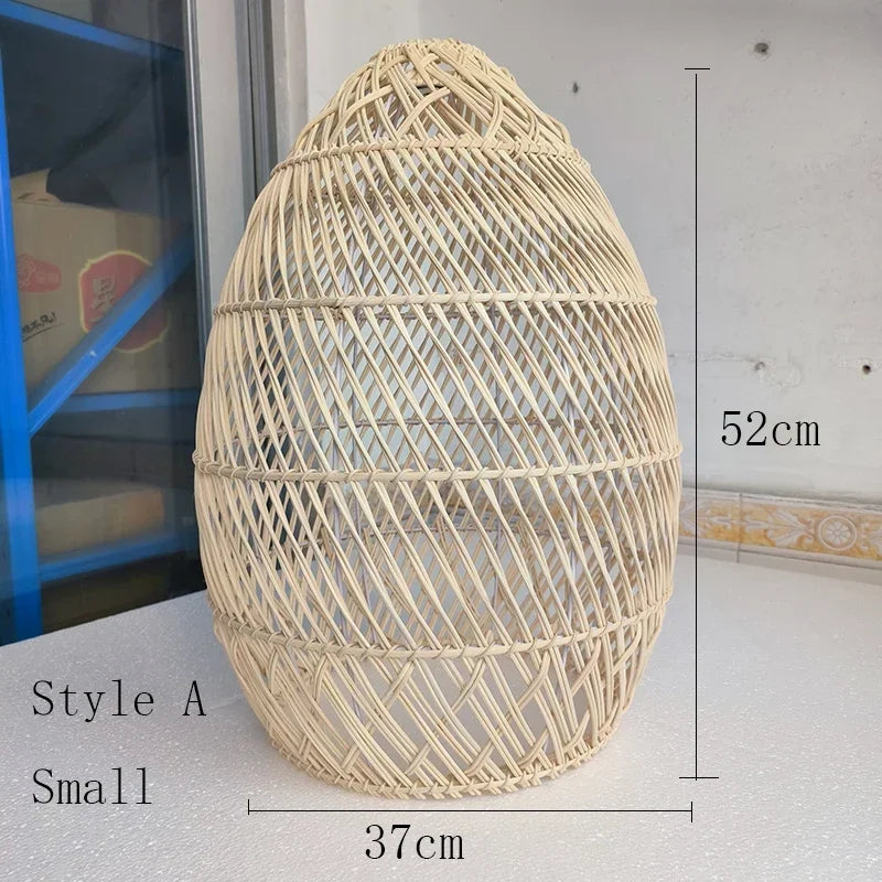 Pendente Elleara - Rattan e Linho - ilha de cozinha boho natural