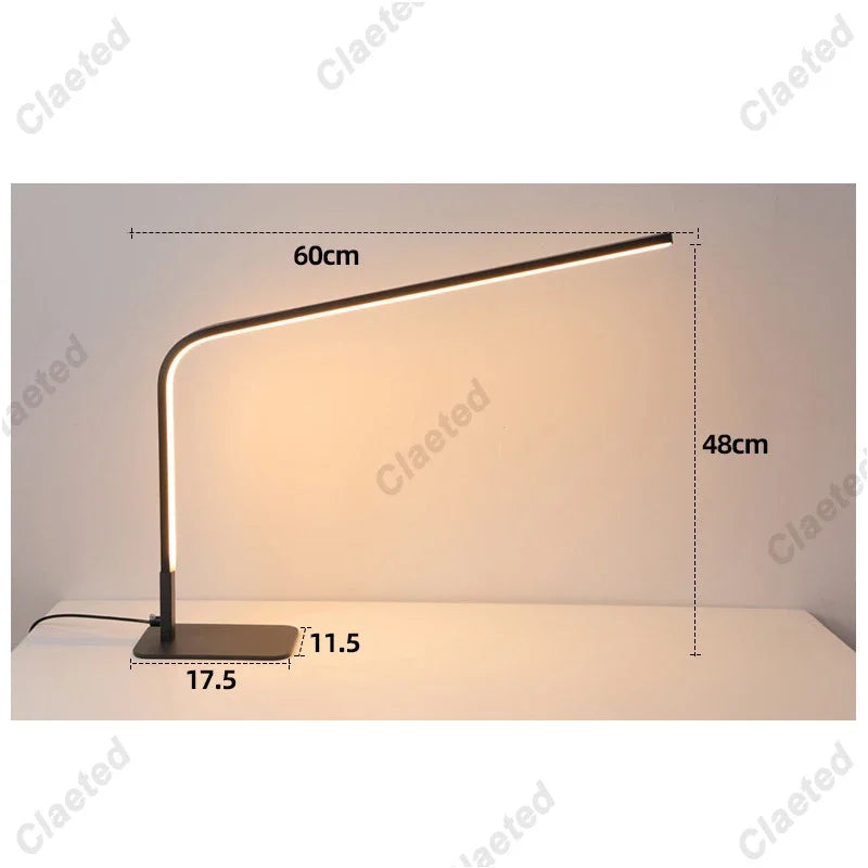 Mini Luminária de Mesa LED USB Recarregável Dobrável – Proteção Ocular