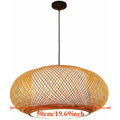 Pendente Artesanal de Bambu Trançado 40/50cm — Estilo Clássico E27