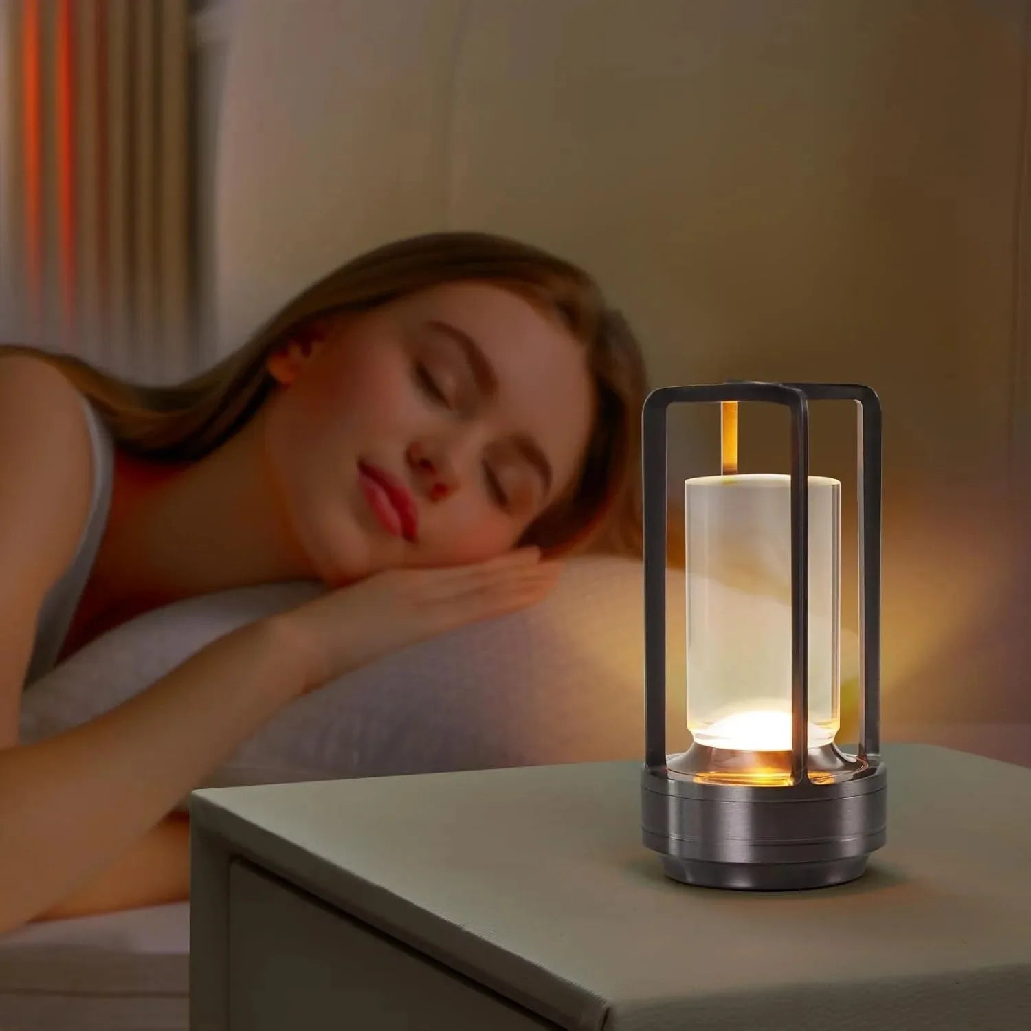 Luminária de Mesa Recarregável Sem Fio – Portátil para Restaurante e Bar