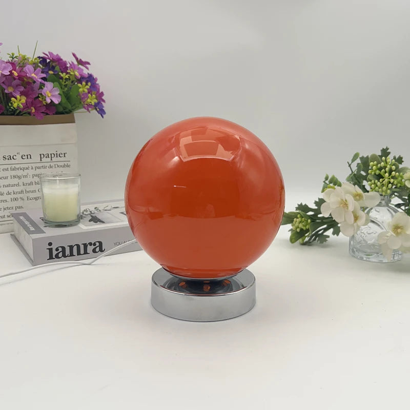 Luminária de Mesa Vidro Estilo Murano USB – 3 Temperaturas de Cor