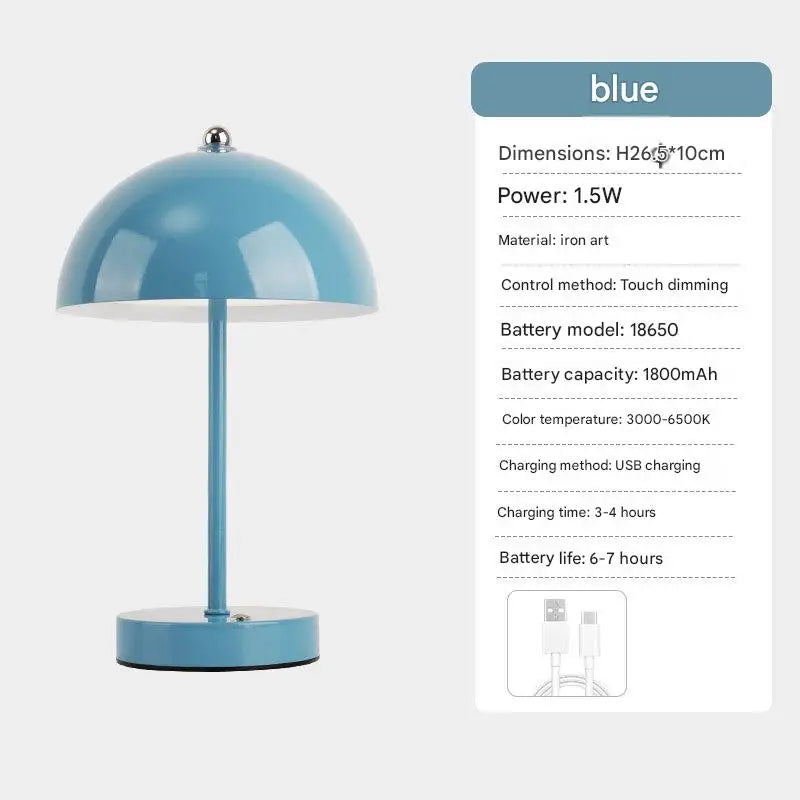 Luminária de Mesa Cogumelo Nórdica Ambient Cabeceira