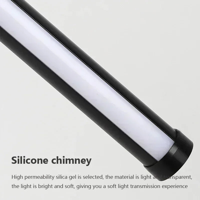 Pendente LED Longo Linear Moderno para Sala de Jantar e Quarto
