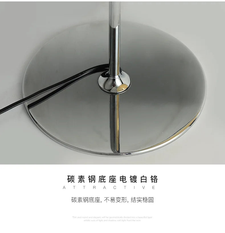 Luminária de Mesa Italiana Preta Minimalista – Designer para Sala e Escritório