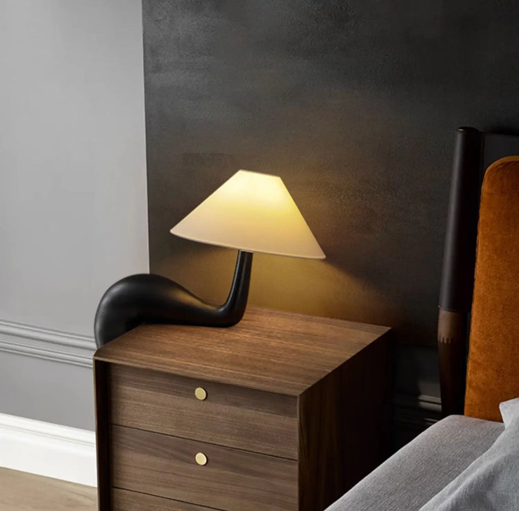 Luminária de Mesa Madeira Criativa para Quarto e Sala – Atmosfera Aconchegante