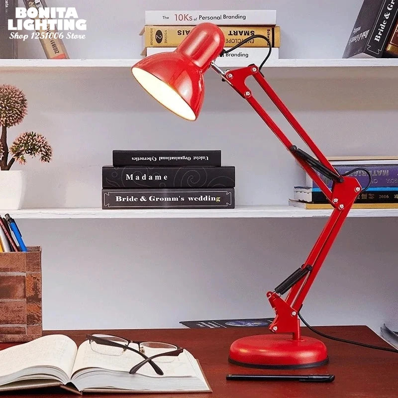 Luminária de Mesa Colorida com Garra 360° – Proteção Ocular 3 Temperaturas