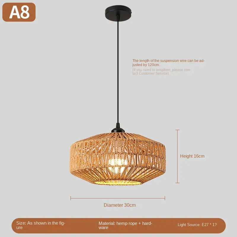 Pendente Eltaara - Rattan Natural - ilha de cozinha japandi