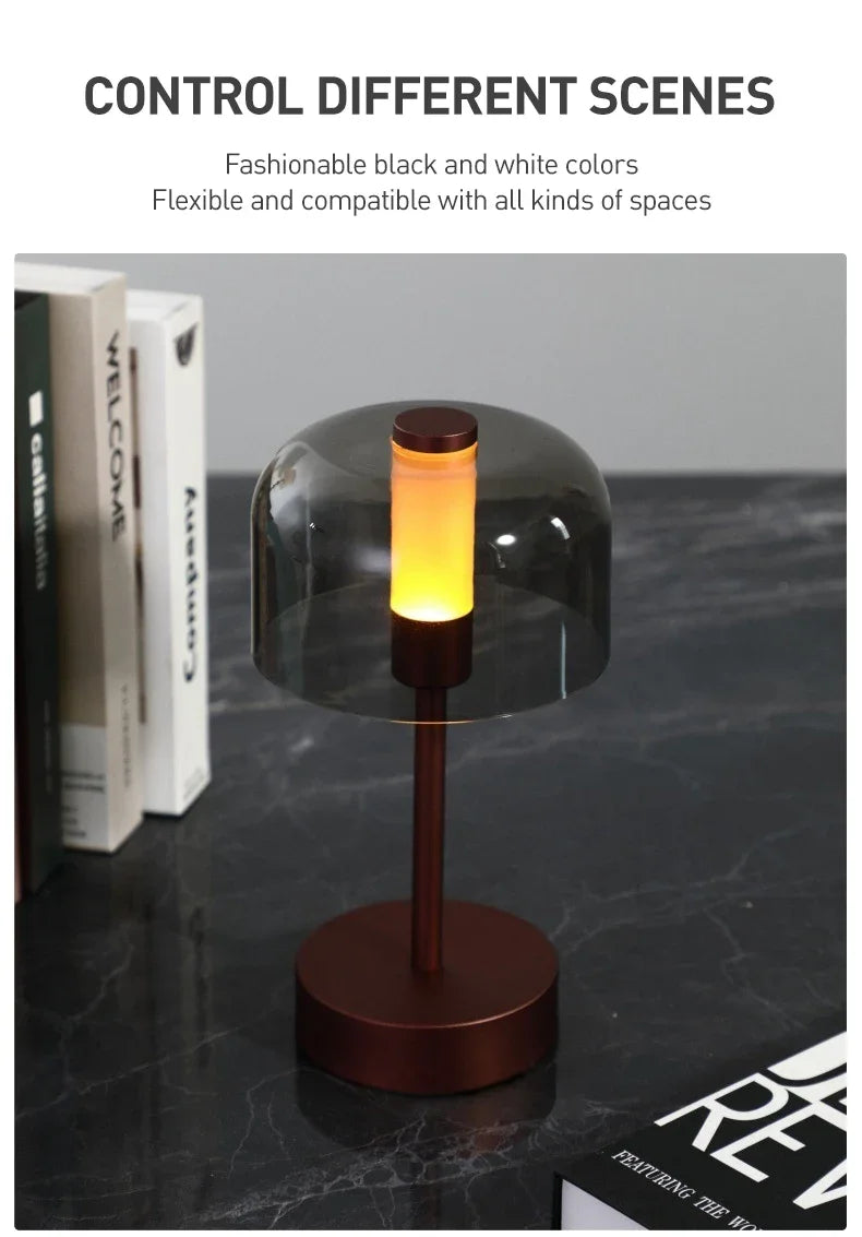 Luminaria de Mesa Avcaela - Acabamento Natural - home office atemporal