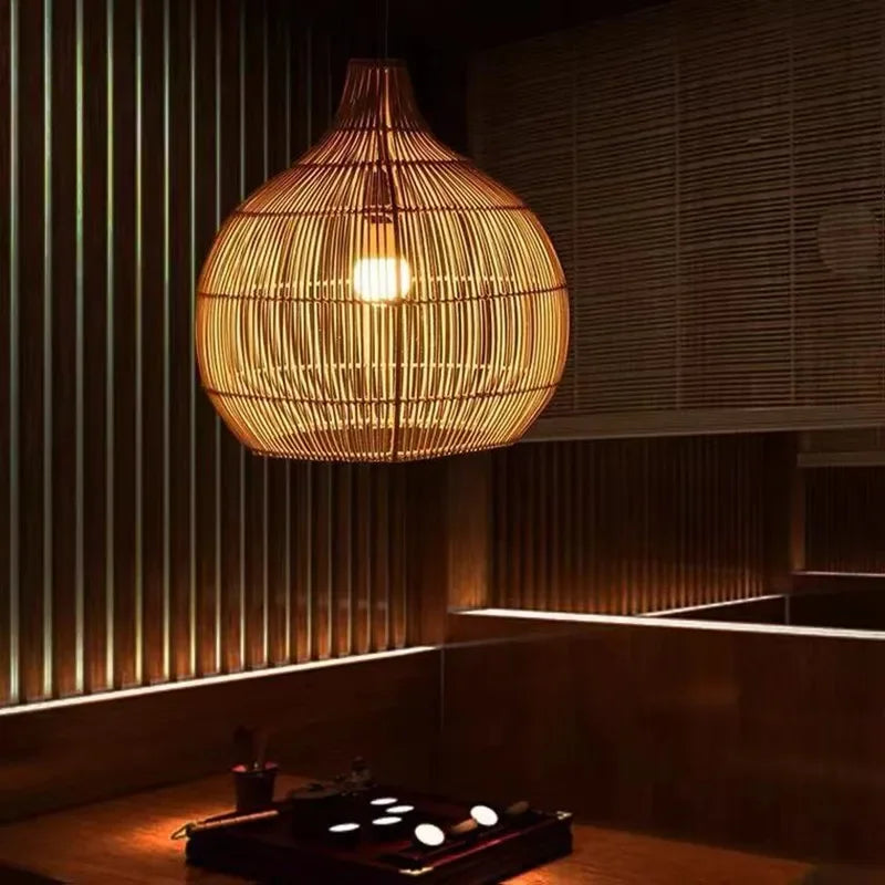 Pendente Ellea - Rattan Natural - hall boho natural