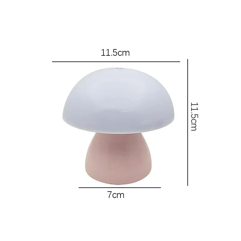 Luminária Cogumelo LED Touch Dimmer USB Recarregável