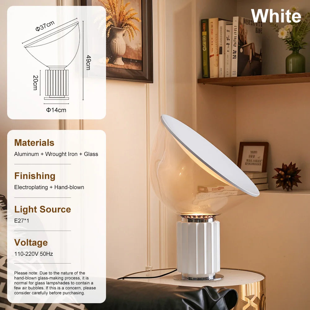 Luminária de Chão Taccia LED Italiana Moderna Sala Escritório