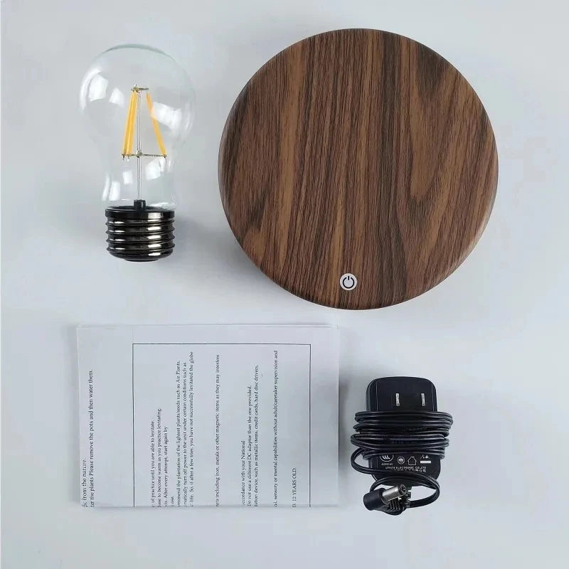 Luminária com Levitação Magnética – Bulbo Flutuante LED para Decoração