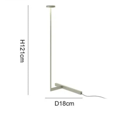 Luminária de Chão Minimalista LED Designer – Para Canto de Sala e Quarto