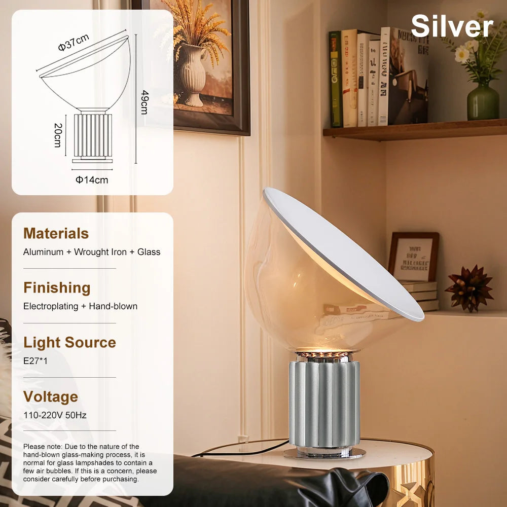 Luminária de Chão Taccia LED Italiana Moderna Sala Escritório