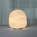 Luminária de Mesa em Mármore Natural Recarregável – Sala e Quarto de Luxo