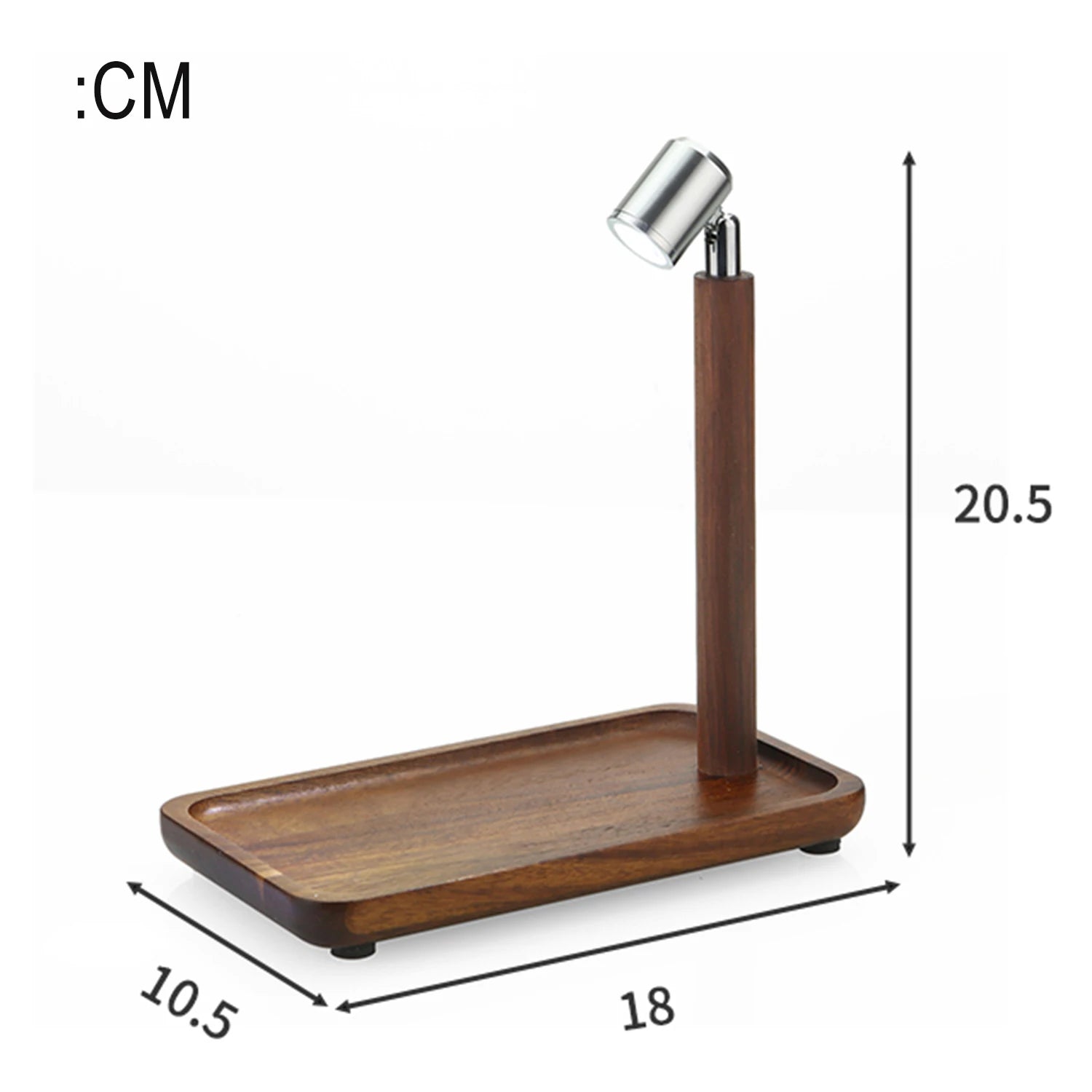 Luminária de Mesa Madeira USB Decorativa – Luz Noturna Proteção Ocular