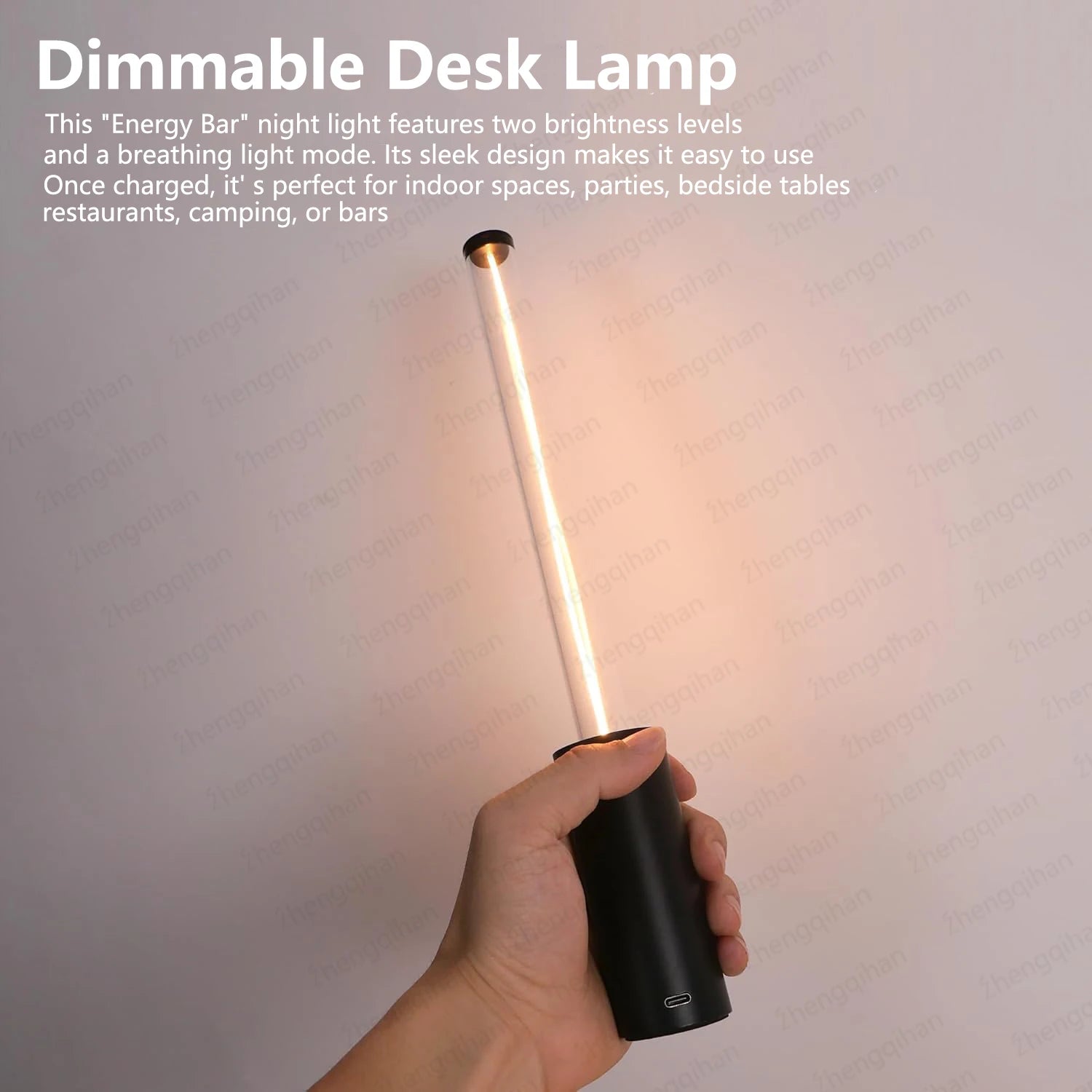 Luminária de Mesa Recarregável Touch Sem Fio LED – Restaurante e Bar