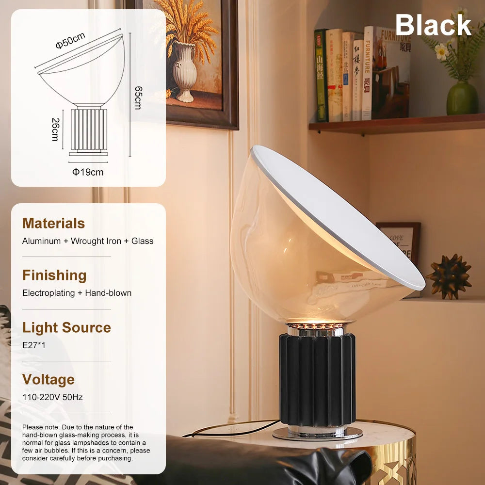 Luminária de Chão Taccia LED Italiana Moderna Sala Escritório