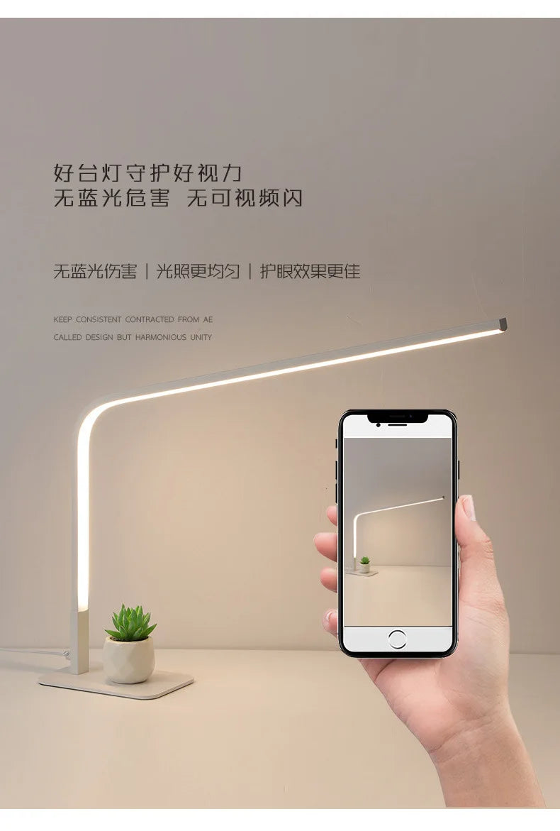 Mini Luminária de Mesa LED USB Recarregável Dobrável – Proteção Ocular