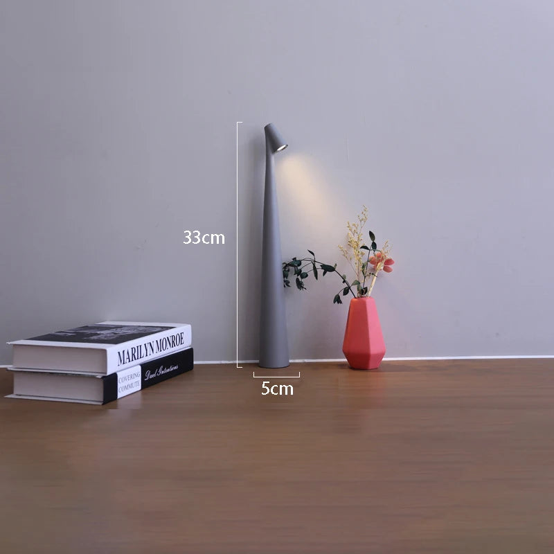 Luminária de Mesa LED Touch USB Minimalista – Atmosfera para Cabeceira