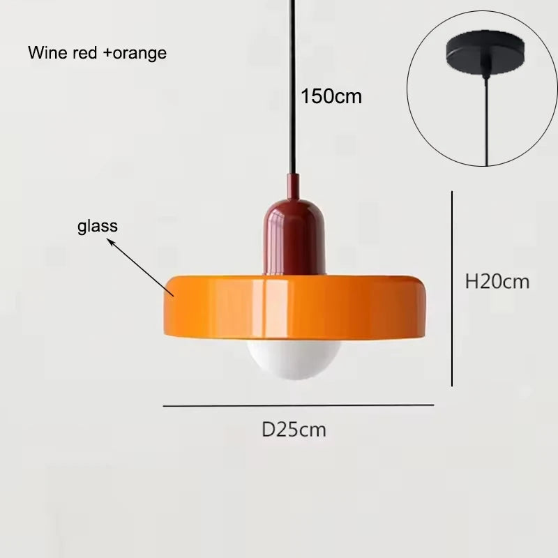 Pendente de Vidro Decorativo para Sala, Cozinha, Ilha e Quarto